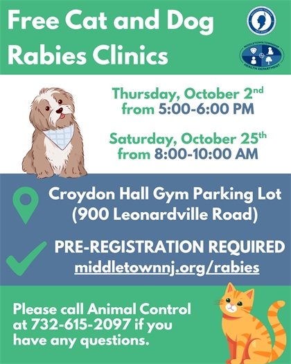 Free Cat and Dog Rabies Clinics