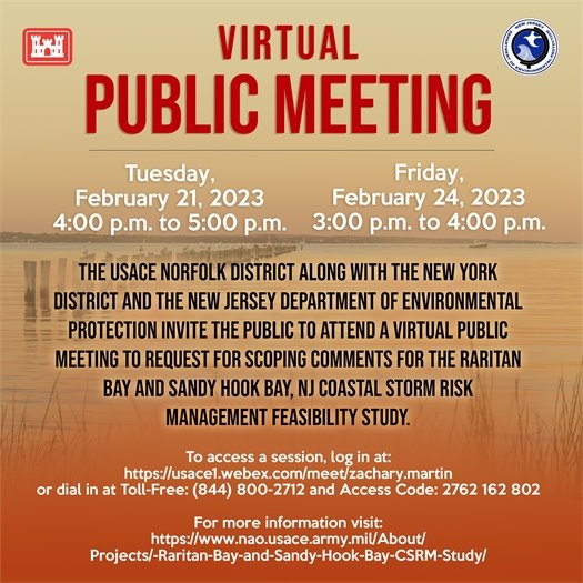 Raritan Bay and Sandy Hook Bay, NJ Coastal Storm Risk Management Feasibility Study 