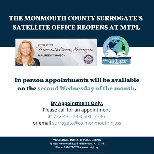 Monmouth County Surrogate Office Reopens at MTPL
