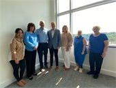 Group photo from RallyCap Sports donation