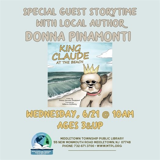 MTPL Special Storytime with Local Author Donna Pinamonti