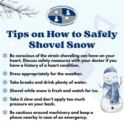 Snow Shoveling Safety Tips