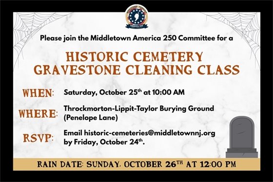 Middletown America 250 Gravestone Cleaning Class