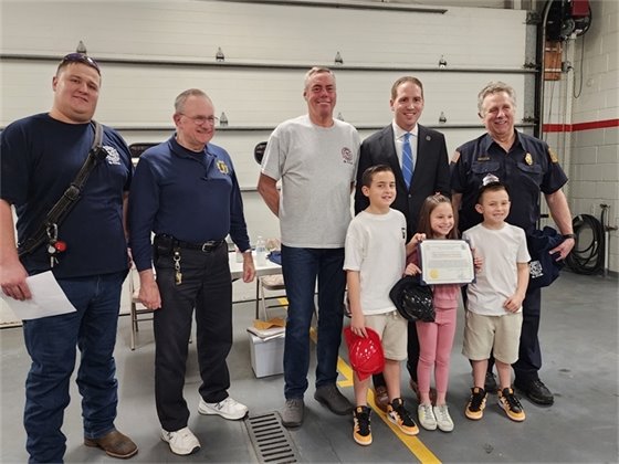Fallacaro Family Recognition for Lincroft Fire Company donation