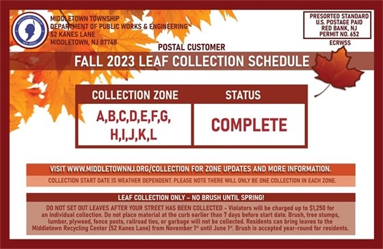Leaf collection is officially complete!