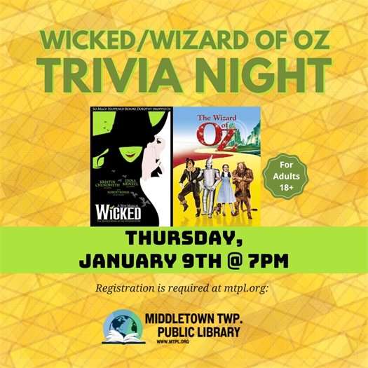 MTPL Wicked/Wizard of Oz Trivia Night