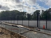 Photo of new tennis court