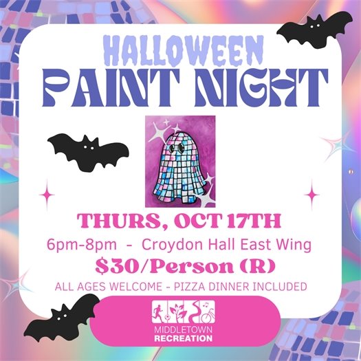 Middletown Recreation Halloween Paint Night