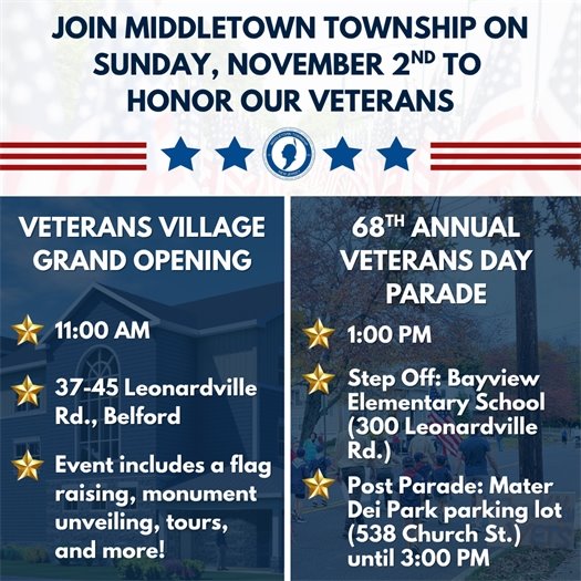 Middletown Veterans Housing Grand Opening and Veterans Day Parade