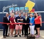 Ross Brewing ribbon cutting with elected officials