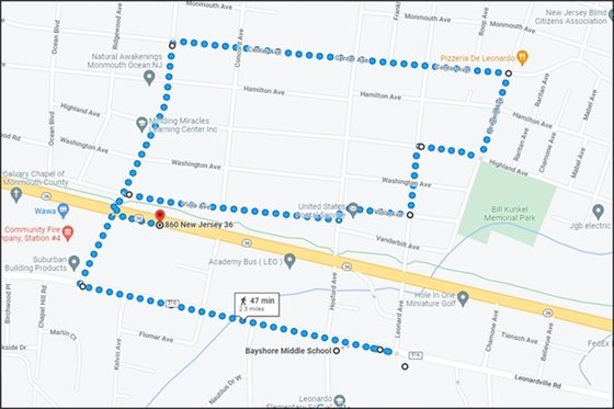 Memorial Day Parade Route