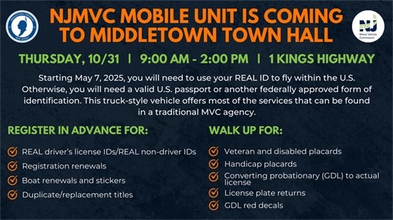 NJMVC Mobile Unit Services