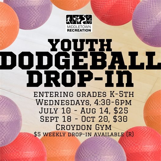 Middletown Recreation Youth Dodgeball Drop-in
