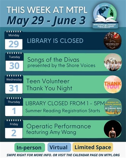 Calendar of events at MTPL