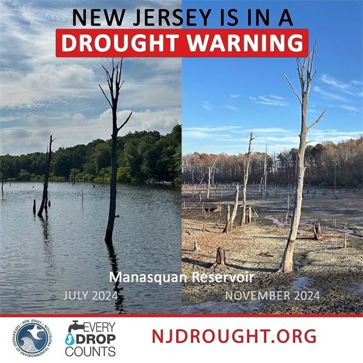 NJ is in a drought warning.