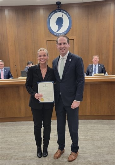 Mayor Tony Perry and Piper Wyman