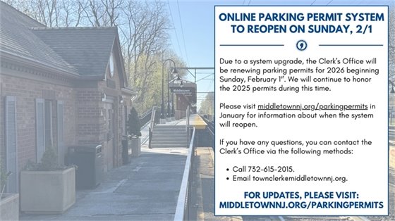 Due to a system upgrade, we will be renewing parking permits for 2026 beginning Sunday, February 1st. We will continue to honor the 2025 permits during this time. Please revisit this page in January for information about when the system will reopen. Thank you for your patience!