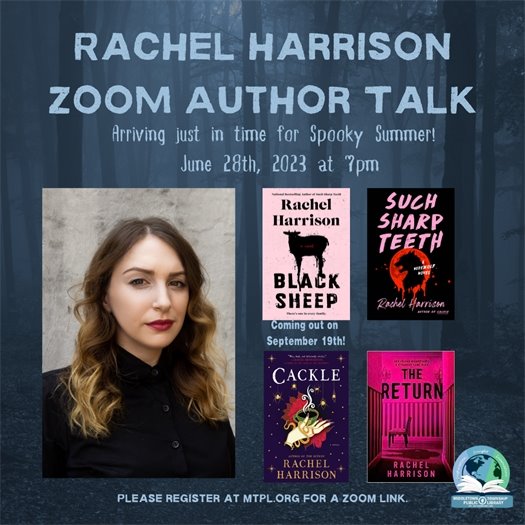 MTPL Zoom Author Talk with Rachel Harrison