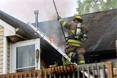 MTFD firefighter inspects the home