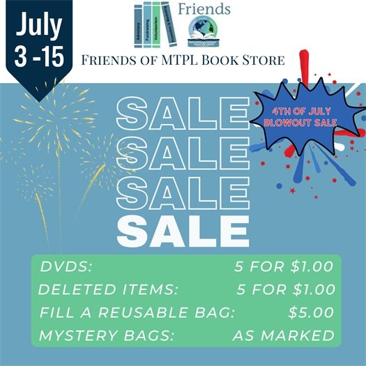 Friends of MTPL Book Sale