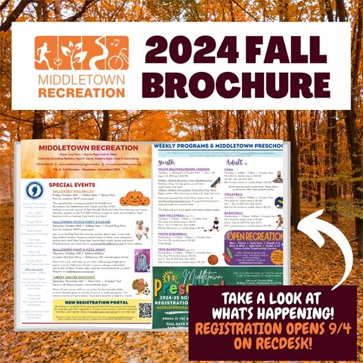 Middletown Recreation 2024 Fall Brochure