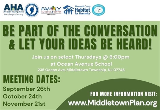 North Middletown-Port Monmouth Neighborhood Plan Survey and Meetings Back of Postcard