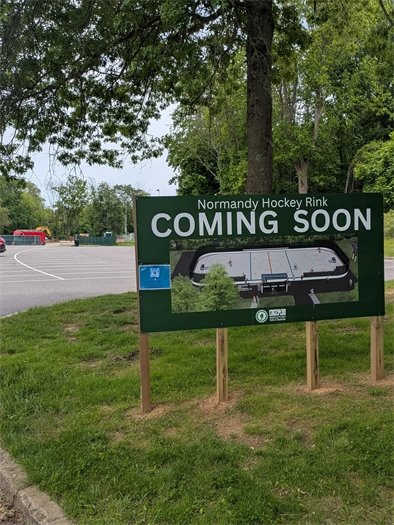 Normany Hockey Rink sign