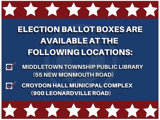 Ballot boxes are located at the MTPL and Croydon Hall Municipal Complex.