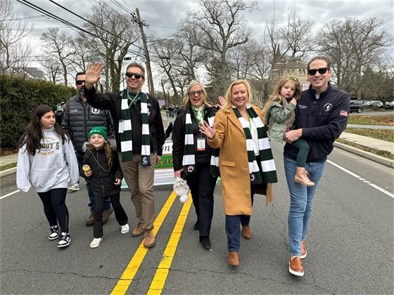 Group photo from Rumson's Annual St. Patrick's Day Parade