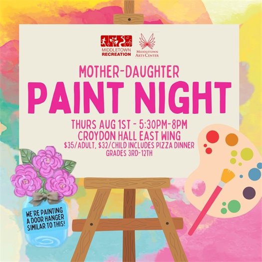Middletown Recreation Mother-Daughter Paint Night