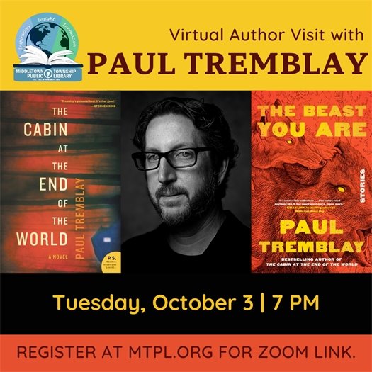 MTPL Virtual Author Visit with Paul Tremblay