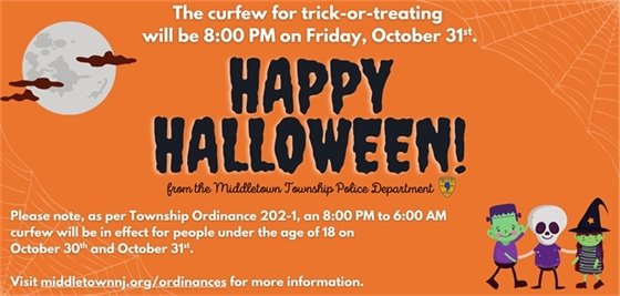 MTPD Halloween Curfew