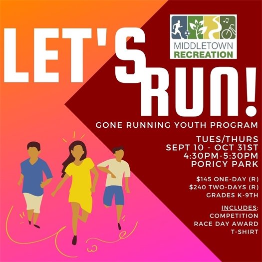 Middletown Recreation Gone Running Youth Program