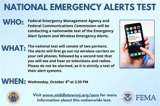 Nationwide Emergency Text on Wednesday, 10/4 at 2:20 PM