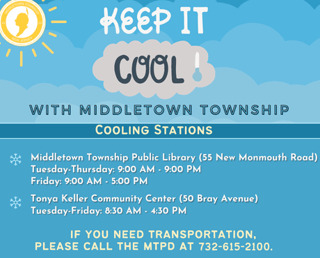 MTPL and TKCC Cooling Stations are available from Tuesday, 6/18 to Friday, 6/21