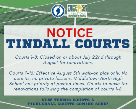 Tindall Courts Closed Temporarily