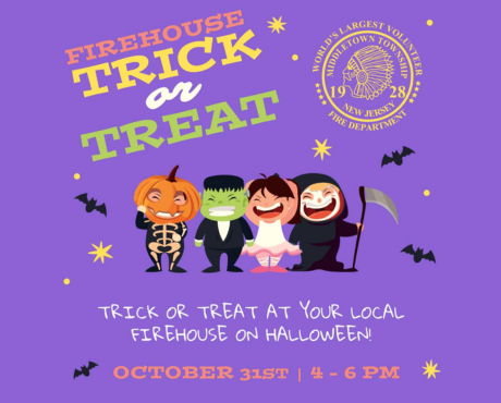 MTFD Halloween 2024 Firehouse Trick-or-Treat: Thursday, 10/31 from 4-6 PM