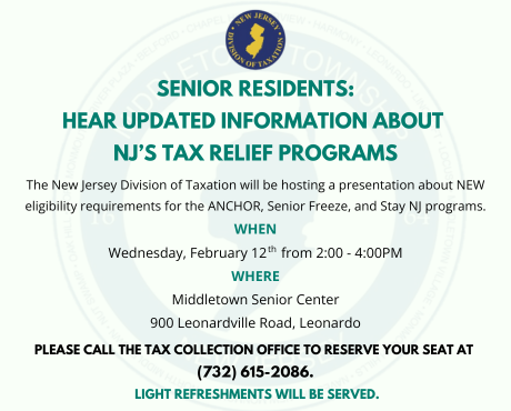 Understanding Tax Relief Programs Presentation February 2025 Flyer_news
