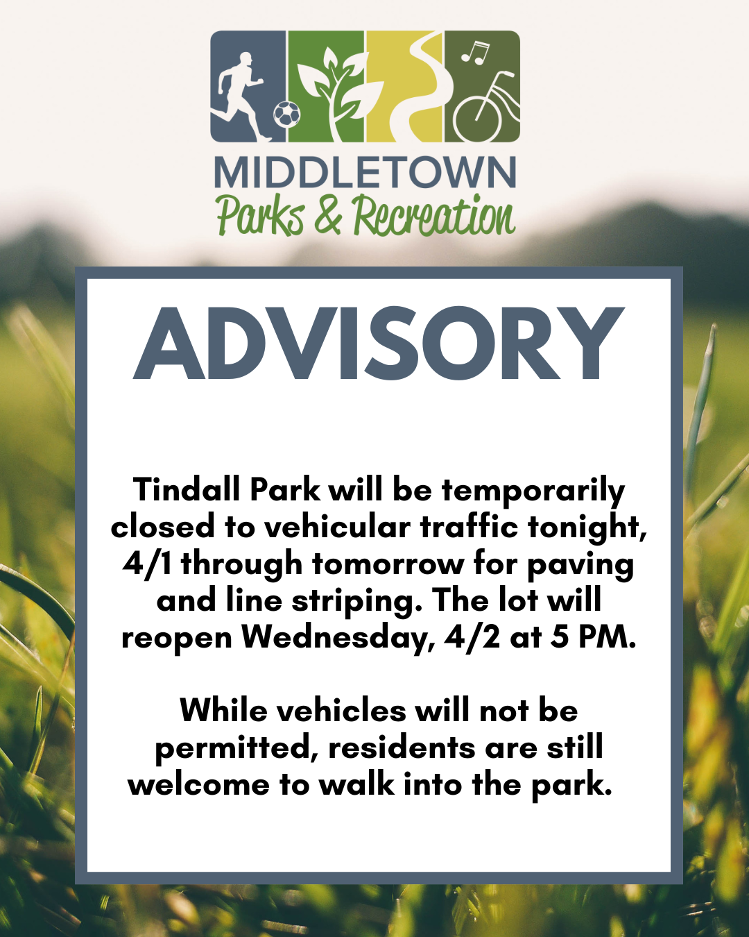 Tindall Park Advisory 