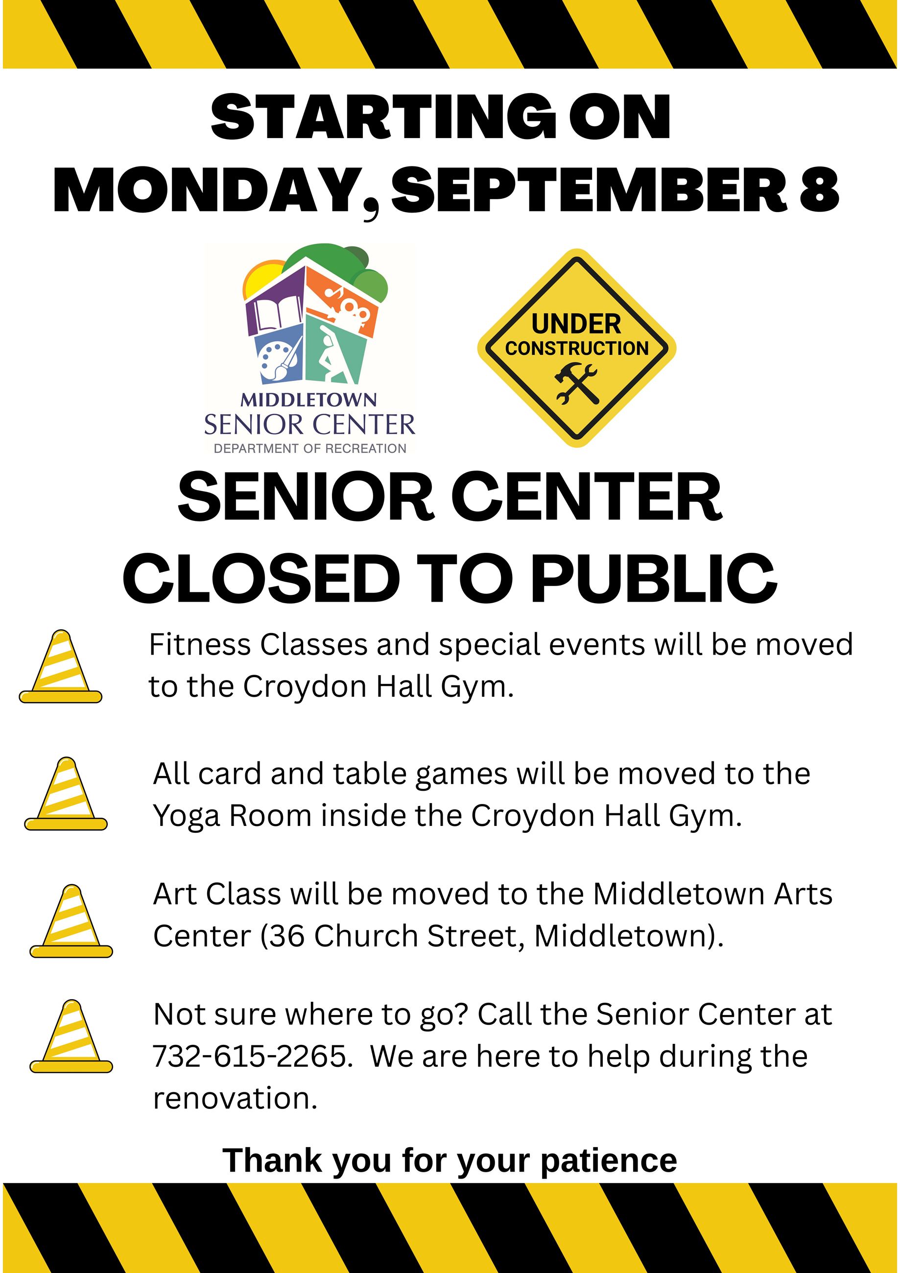 closed to public notice