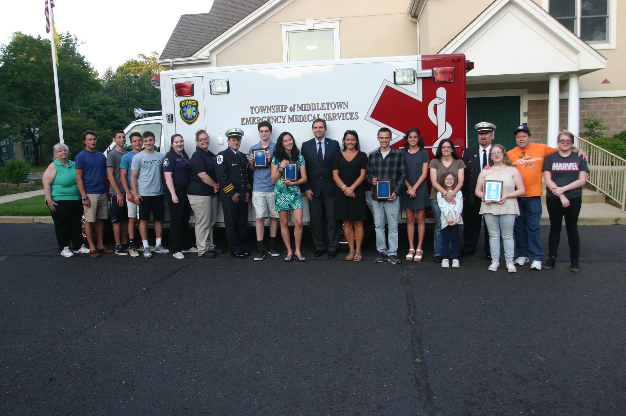 Middletown EMS Cadets Awards Photo on June 25, 2017