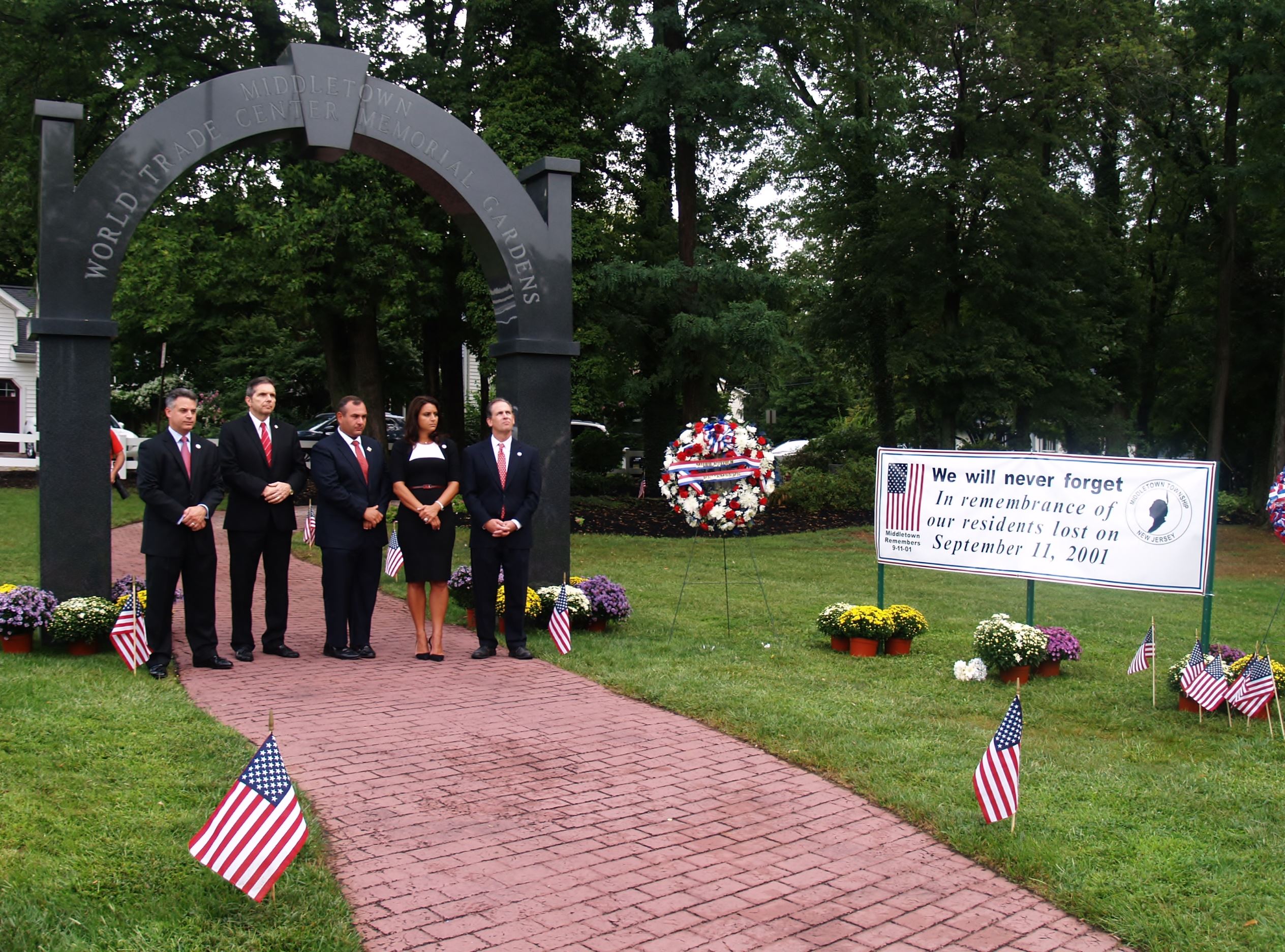 Middletown WTC Memorial Garden with TC