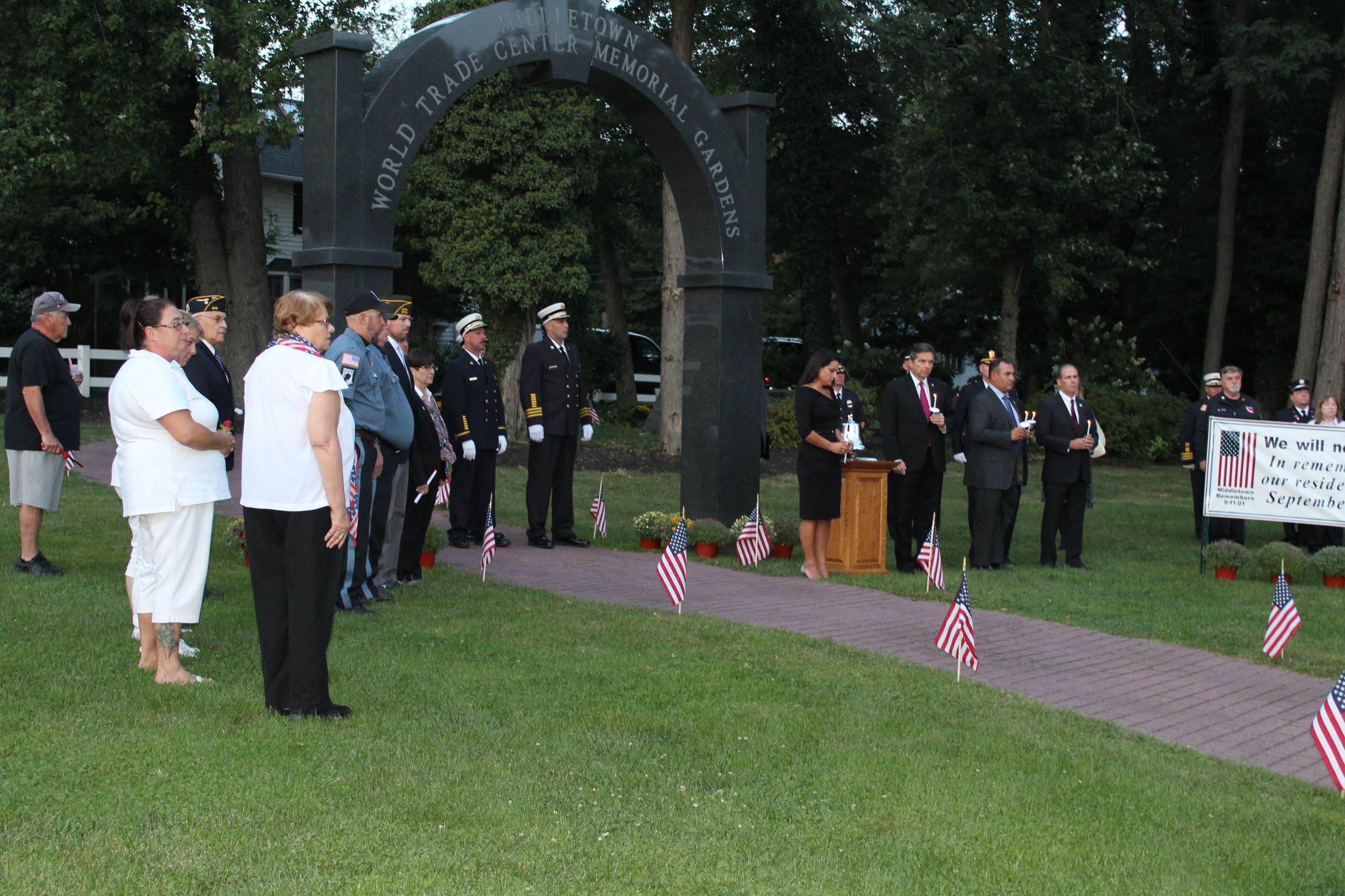 Township Committee at Candelit 9/11 Tribute