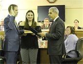 Perry being sworn in
