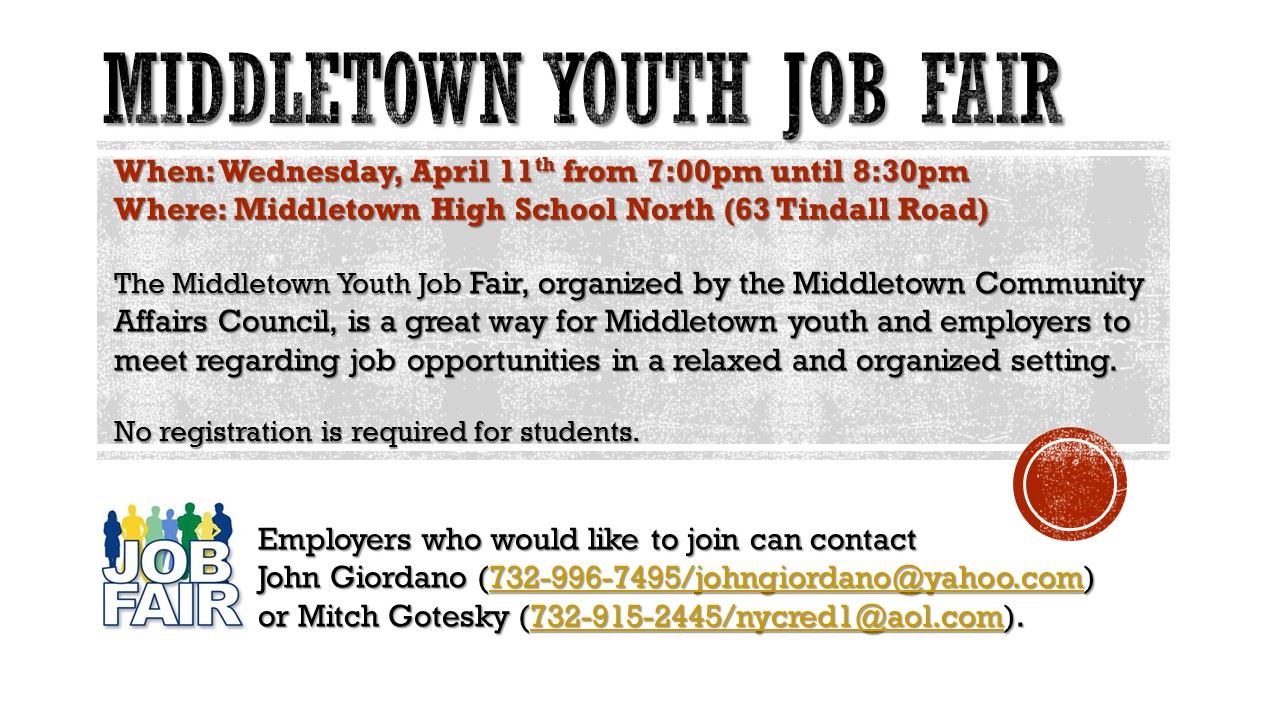 Middletown Youth job fair