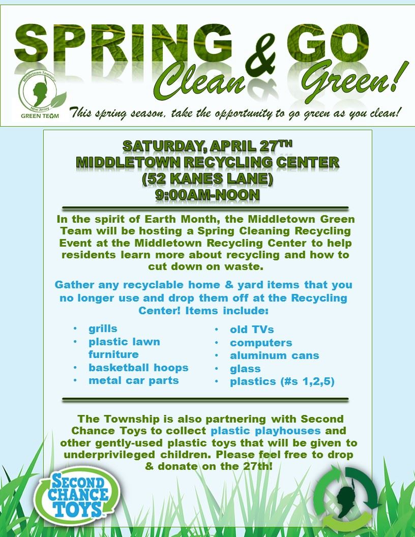 Recycling Event- April 27
