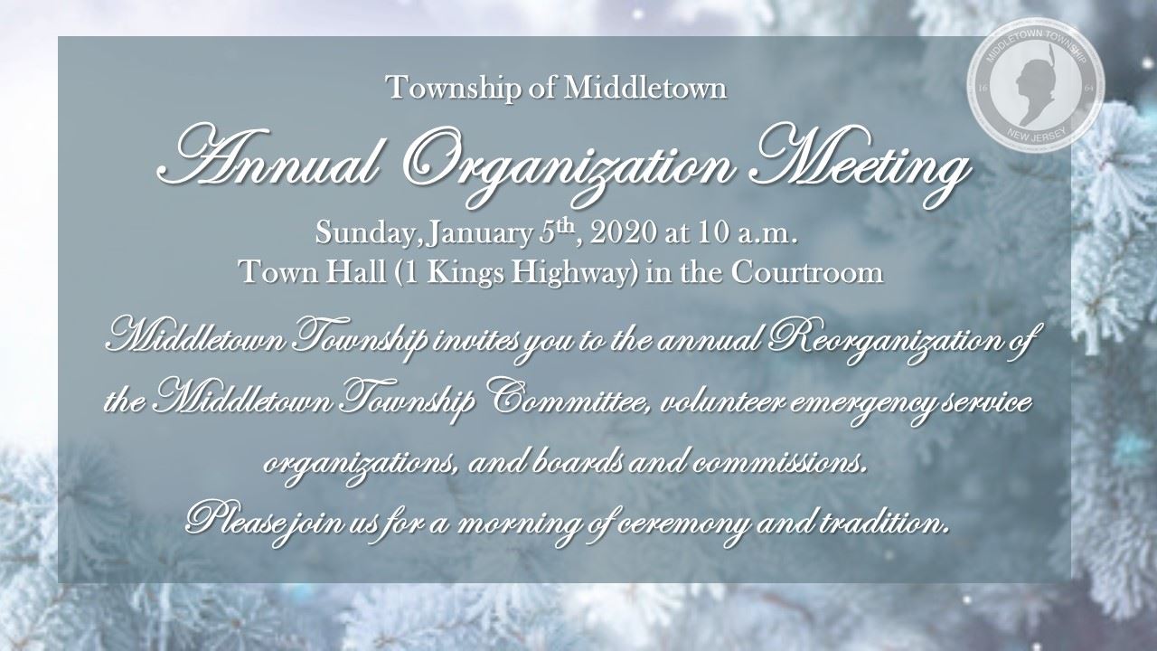 Middletown Organization Meeting 2020