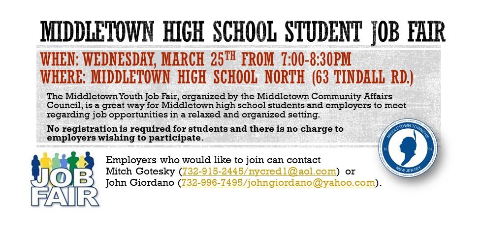 Middletown student job fair
