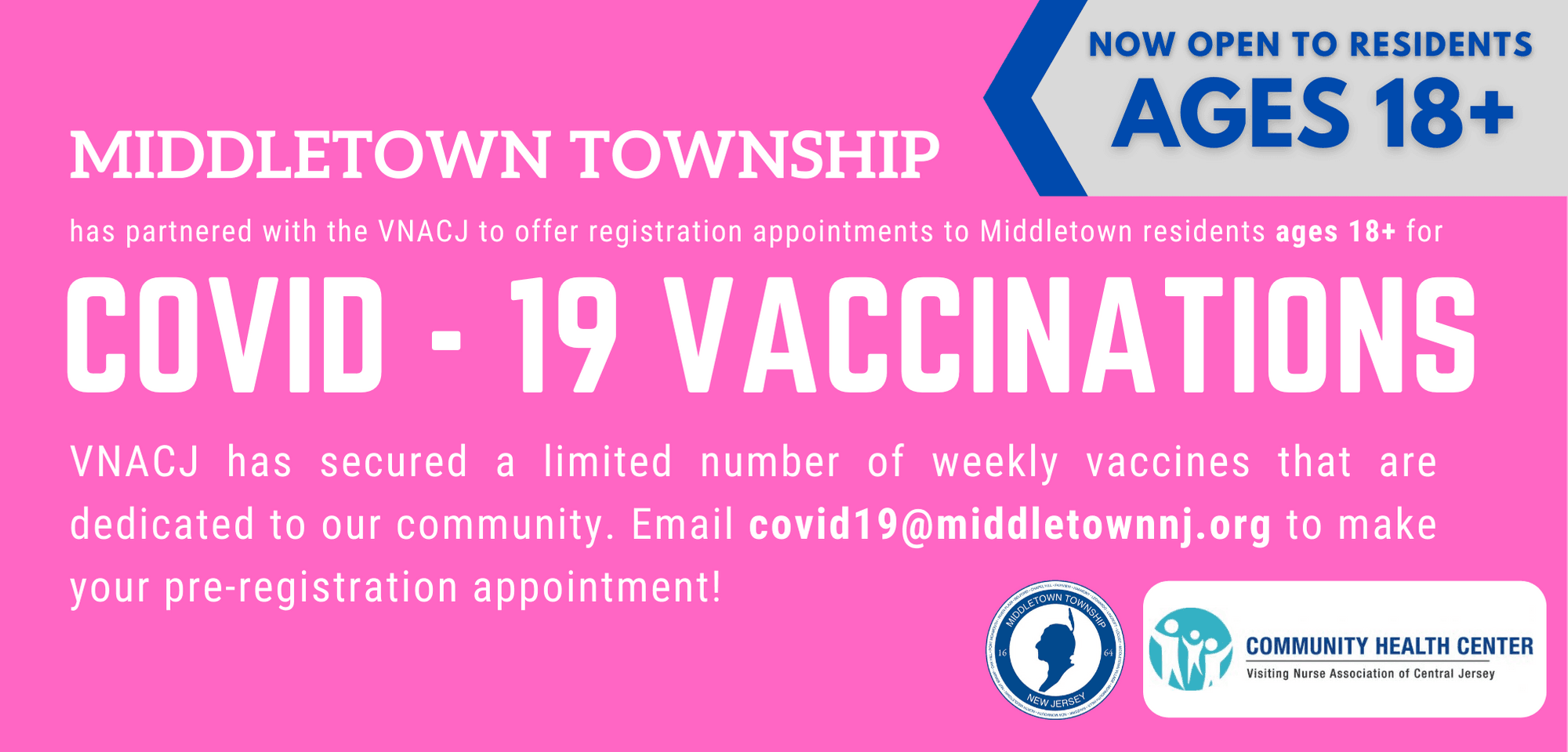 Middletown Township Vaccination Registrations_18plus