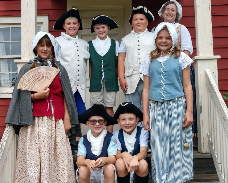 Group Dressed in Period Costumes